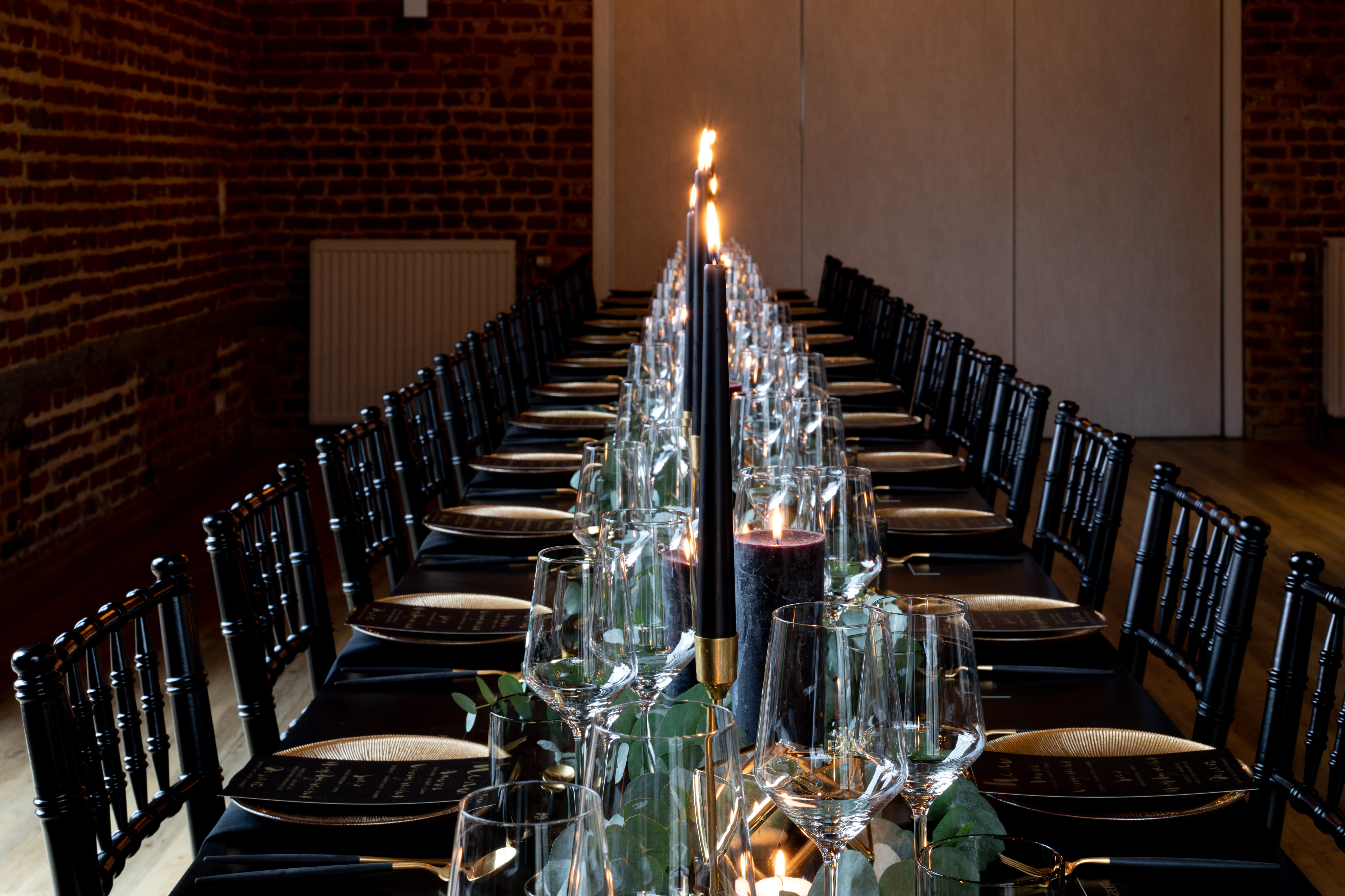 Black and Gold Wedding E&G